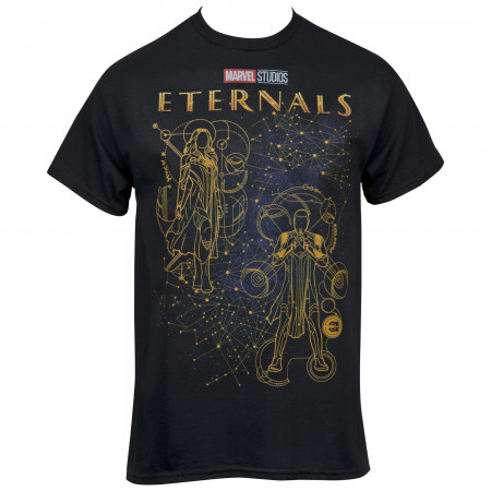 Marvel The Eternals Celestial Forms Constellations w/ Text T-Shirt